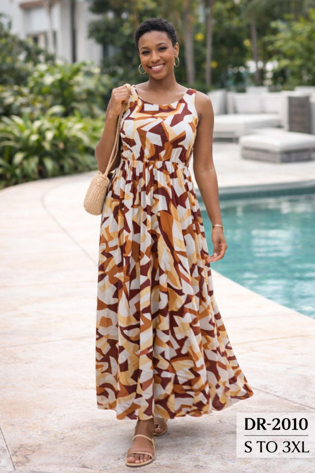 Safari Breeze Maxi Dress