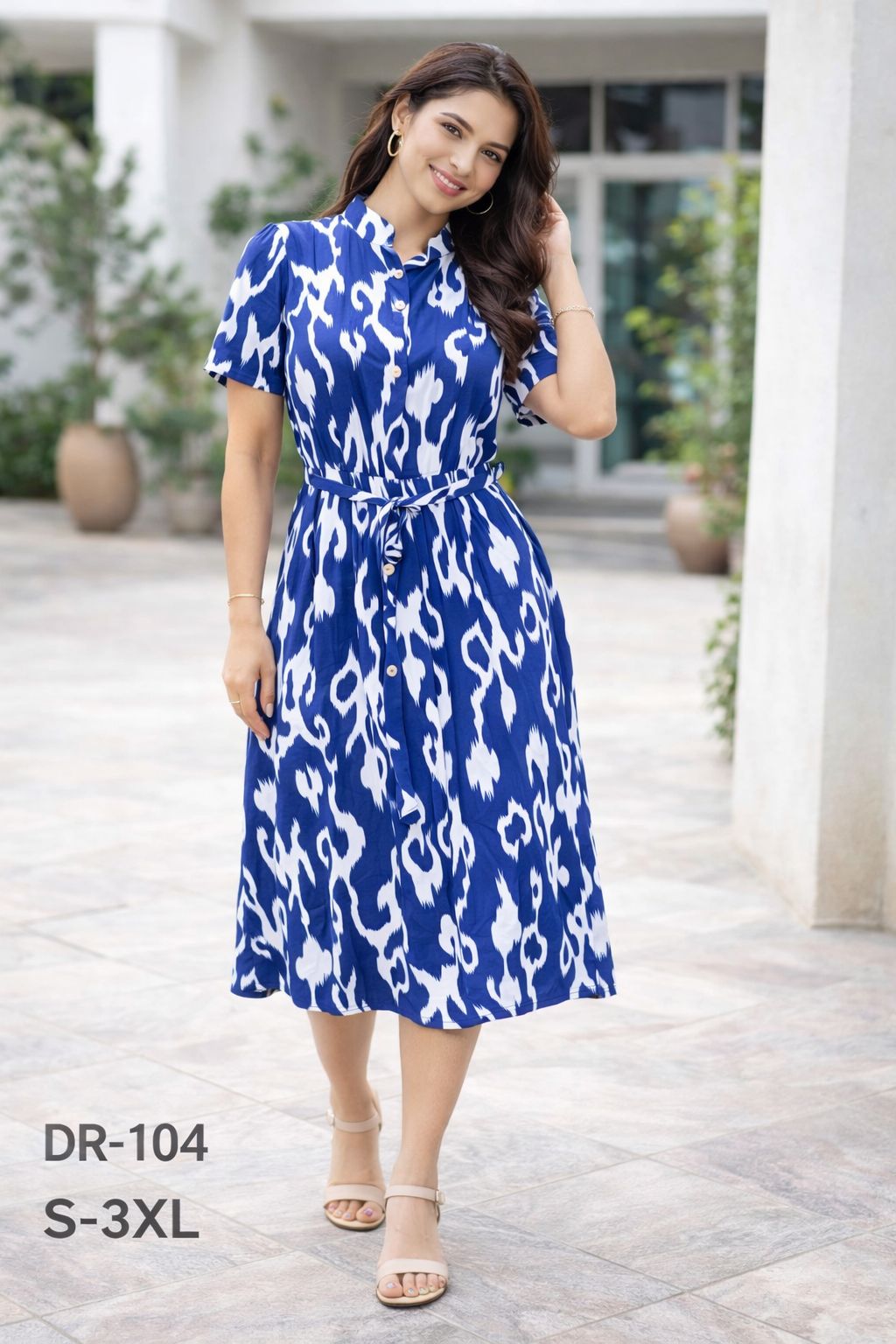 Ocean Breeze Shirt Dress