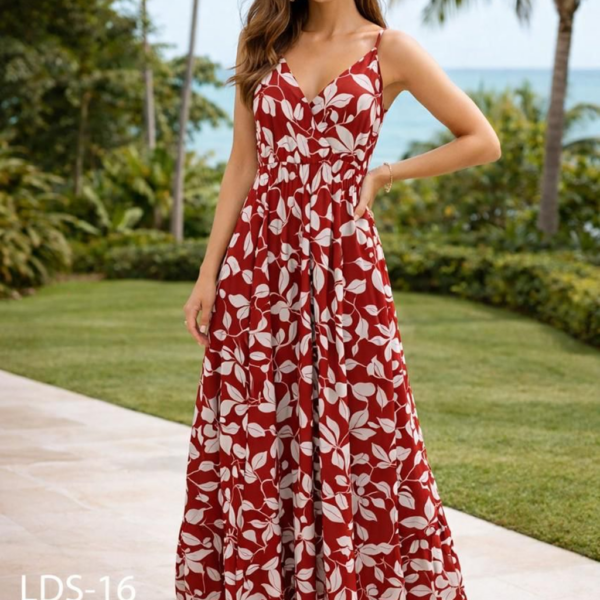 Tropical Breeze Tiered Maxi Dress
